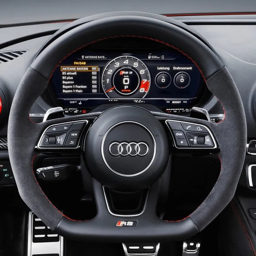 Steering Wheel Cover Kits for Audi A1 A3 A4 A5 S3 S4 S5 RS3 RS4 RS5 Q2 SQ2 2015-2023