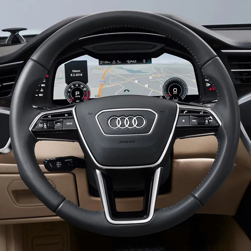 Steering Wheel Cover Kits for Audi A6 A7 A8 S6 S7 S8 RS6 RS7 E-TRON S GT 2018-2023