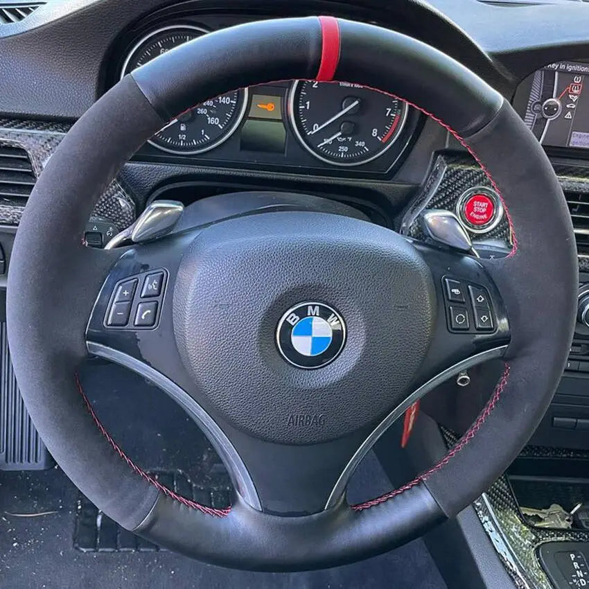 Steering Wheel Cover Kits for BMW X1 E81 E82 E84 E87 E88 E90 E91 E92 E93 2005-2013