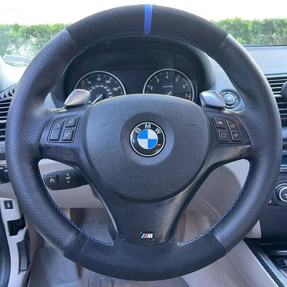 Steering Wheel Cover Kits for BMW X1 E84 E81 E82 E87 E88 M3 E90 E92 E93 2005-2013