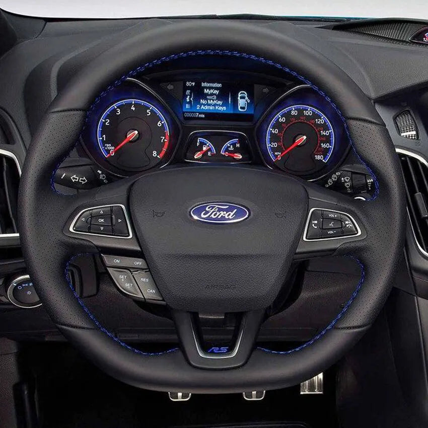 Steering Wheel Cover Kits for Ford Focus Kuga Ecosport RS ST ST-Line 2015-2020