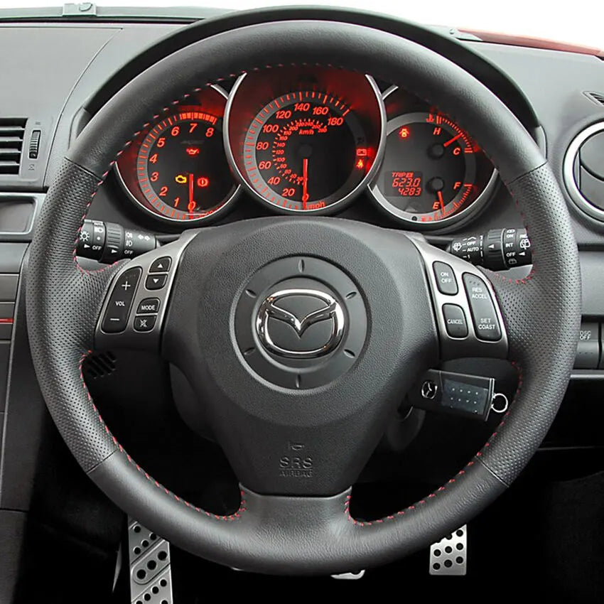 Steering Wheel Cover Kits for Mazda 3 Axela 5 6 Atenza 2004-2010