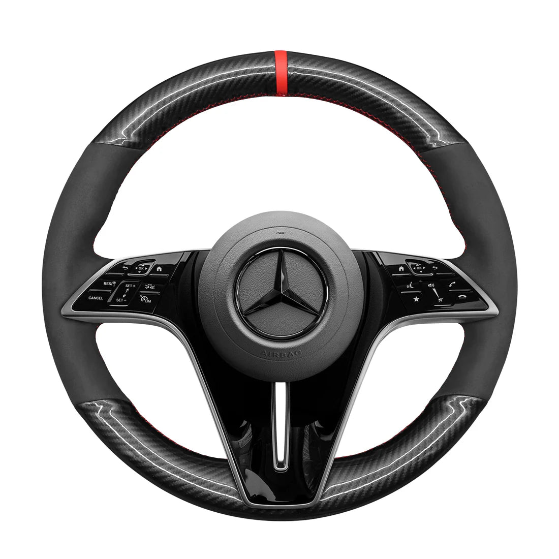 Kits de fundas para volante para Mercedes-Benz Clase CLS C257 Clase E W213 EQS V297 2021-2023