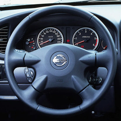 Steering Wheel Cover Kits for Nissan Almera Tino X-Trail Primera Terrano 2 Serena Pathfinder Bluebird Sylphy Caravan Expert Navara Pickup Sunny AD Avenir M45 Pulsar N16 2002-2012'