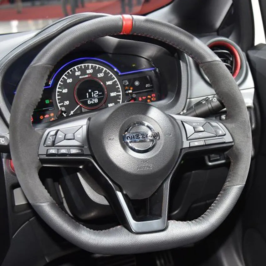 Steering Wheel Cover Kits for Nissan Altima Kicks Rogue Sentra Versa Qashqai J11  X-Trail T32  Micra K14 Serena Juke F16 Leaf ZE1 Note 2017-2021