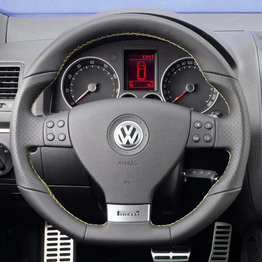 Steering Wheel Cover Kits for Volkswagen Golf GTI 5 Golf R32 Scirocco Passat Variant Tiguan GLI GTI Jetta 2004-2010