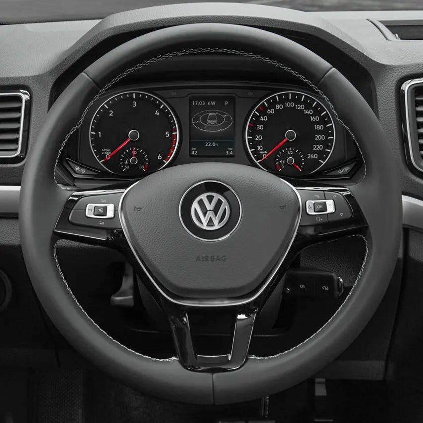 Steering Wheel Cover Kits for Volkswagen VW Amarok T6 California Caravelle Kombi Multivan Transporter 2015-2021